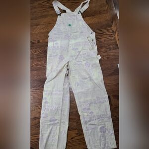 VANS Newspaper Print Overalls